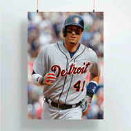 Onyourcases Victor Martinez Detroit Tigers Baseball Player Custom Poster Ideas Silk Poster Wall Decor Home Decoration Wall Art Satin Silky Decorative Wallpaper Personalized Wall Hanging 20x14 Inch 24x35 Inch Poster