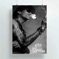 Onyourcases Wiz Khalifa With Smoke Custom Poster Ideas Silk Poster Wall Decor Home Decoration Wall Art Satin Silky Decorative Wallpaper Personalized Wall Hanging 20x14 Inch 24x35 Inch Poster