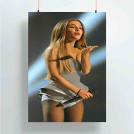 Onyourcases Ariana Grande New Custom Poster Silk Poster Wall Decor New Home Decoration Wall Art Satin Silky Decorative Wallpaper Personalized Wall Hanging 20x14 Inch 24x35 Inch Poster