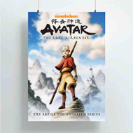 Onyourcases Avatar The Last Airbender Aang Stick Custom Poster Silk Poster Wall Decor New Home Decoration Wall Art Satin Silky Decorative Wallpaper Personalized Wall Hanging 20x14 Inch 24x35 Inch Poster