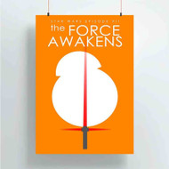 Onyourcases BB8 Star Wars The Force Awakens Art Custom Poster Silk Poster Wall Decor New Home Decoration Wall Art Satin Silky Decorative Wallpaper Personalized Wall Hanging 20x14 Inch 24x35 Inch Poster