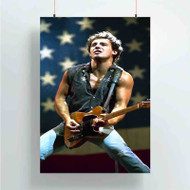 Onyourcases Bruce Springsteen Custom Poster Silk Poster Wall Decor New Home Decoration Wall Art Satin Silky Decorative Wallpaper Personalized Wall Hanging 20x14 Inch 24x35 Inch Poster