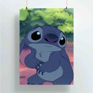 Onyourcases Disney Stitch Best Custom Poster Silk Poster Wall Decor New Home Decoration Wall Art Satin Silky Decorative Wallpaper Personalized Wall Hanging 20x14 Inch 24x35 Inch Poster