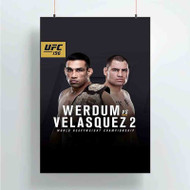 Onyourcases Fabricio Werdum Vs Cain Velasquez Ufc Custom Poster Silk Poster Wall Decor New Home Decoration Wall Art Satin Silky Decorative Wallpaper Personalized Wall Hanging 20x14 Inch 24x35 Inch Poster