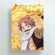 Onyourcases Fairy Tail Natsu Custom Poster Silk Poster Wall Decor New Home Decoration Wall Art Satin Silky Decorative Wallpaper Personalized Wall Hanging 20x14 Inch 24x35 Inch Poster