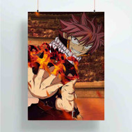 Onyourcases Fairy Tail Natsu Dragneel Art Custom Poster Silk Poster Wall Decor New Home Decoration Wall Art Satin Silky Decorative Wallpaper Personalized Wall Hanging 20x14 Inch 24x35 Inch Poster