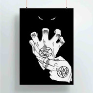 Onyourcases Fullmetal Alchemist Hand Custom Poster Silk Poster Wall Decor New Home Decoration Wall Art Satin Silky Decorative Wallpaper Personalized Wall Hanging 20x14 Inch 24x35 Inch Poster