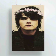 Onyourcases Gerard Way Custom Poster Silk Poster Wall Decor New Home Decoration Wall Art Satin Silky Decorative Wallpaper Personalized Wall Hanging 20x14 Inch 24x35 Inch Poster