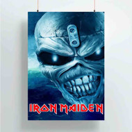 Onyourcases Iron Maiden Best Custom Poster Silk Poster Wall Decor New Home Decoration Wall Art Satin Silky Decorative Wallpaper Personalized Wall Hanging 20x14 Inch 24x35 Inch Poster