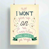 Onyourcases Jason Mraz I Won t Give up Custom Poster Silk Poster Wall Decor New Home Decoration Wall Art Satin Silky Decorative Wallpaper Personalized Wall Hanging 20x14 Inch 24x35 Inch Poster