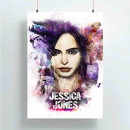 Onyourcases Jessica Jones Custom Poster Silk Poster Wall Decor New Home Decoration Wall Art Satin Silky Decorative Wallpaper Personalized Wall Hanging 20x14 Inch 24x35 Inch Poster
