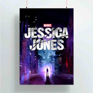 Onyourcases Jessica Jones Purple Custom Poster Silk Poster Wall Decor New Home Decoration Wall Art Satin Silky Decorative Wallpaper Personalized Wall Hanging 20x14 Inch 24x35 Inch Poster