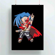 Onyourcases Kamina Little Gurren Lagann Custom Poster Silk Poster Wall Decor New Home Decoration Wall Art Satin Silky Decorative Wallpaper Personalized Wall Hanging 20x14 Inch 24x35 Inch Poster