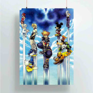 Onyourcases Kingdom Hearts Custom Poster Silk Poster Wall Decor New Home Decoration Wall Art Satin Silky Decorative Wallpaper Personalized Wall Hanging 20x14 Inch 24x35 Inch Poster