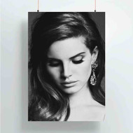 Onyourcases Lana Del Rey Art Best Custom Poster Silk Poster Wall Decor New Home Decoration Wall Art Satin Silky Decorative Wallpaper Personalized Wall Hanging 20x14 Inch 24x35 Inch Poster