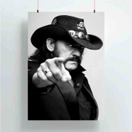 Onyourcases Lemmy Kilmister Motorhead Custom Poster Silk Poster Wall Decor New Home Decoration Wall Art Satin Silky Decorative Wallpaper Personalized Wall Hanging 20x14 Inch 24x35 Inch Poster
