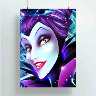 Onyourcases Maleficent Face Custom Poster Silk Poster Wall Decor New Home Decoration Wall Art Satin Silky Decorative Wallpaper Personalized Wall Hanging 20x14 Inch 24x35 Inch Poster