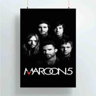 Onyourcases Maroon 5 Custom Poster Silk Poster Wall Decor New Home Decoration Wall Art Satin Silky Decorative Wallpaper Personalized Wall Hanging 20x14 Inch 24x35 Inch Poster