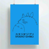 Onyourcases My Neighbor Totoro Studio Ghibli Best Custom Poster Silk Poster Wall Decor New Home Decoration Wall Art Satin Silky Decorative Wallpaper Personalized Wall Hanging 20x14 Inch 24x35 Inch Poster