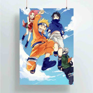 Onyourcases Naruto Team 7 Custom Poster Silk Poster Wall Decor New Home Decoration Wall Art Satin Silky Decorative Wallpaper Personalized Wall Hanging 20x14 Inch 24x35 Inch Poster