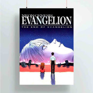 Onyourcases Neon Genesis Evangelion Art Custom Poster Silk Poster Wall Decor New Home Decoration Wall Art Satin Silky Decorative Wallpaper Personalized Wall Hanging 20x14 Inch 24x35 Inch Poster