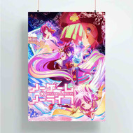 Onyourcases No Game No Life Art Custom Poster Silk Poster Wall Decor New Home Decoration Wall Art Satin Silky Decorative Wallpaper Personalized Wall Hanging 20x14 Inch 24x35 Inch Poster