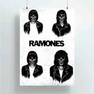 Onyourcases Ramones Custom Poster Silk Poster Wall Decor New Home Decoration Wall Art Satin Silky Decorative Wallpaper Personalized Wall Hanging 20x14 Inch 24x35 Inch Poster