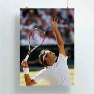 Onyourcases Roger Federer Best Custom Poster Silk Poster Wall Decor New Home Decoration Wall Art Satin Silky Decorative Wallpaper Personalized Wall Hanging 20x14 Inch 24x35 Inch Poster