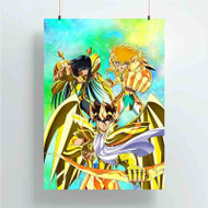 Onyourcases Saint Seiya Art Custom Poster Silk Poster Wall Decor New Home Decoration Wall Art Satin Silky Decorative Wallpaper Personalized Wall Hanging 20x14 Inch 24x35 Inch Poster