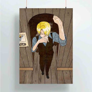 Onyourcases Sanji One Piece Custom Poster Silk Poster Wall Decor New Home Decoration Wall Art Satin Silky Decorative Wallpaper Personalized Wall Hanging 20x14 Inch 24x35 Inch Poster