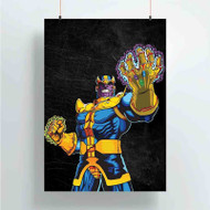 Onyourcases Thanos Guardians of The Galaxy Custom Poster Silk Poster Wall Decor New Home Decoration Wall Art Satin Silky Decorative Wallpaper Personalized Wall Hanging 20x14 Inch 24x35 Inch Poster