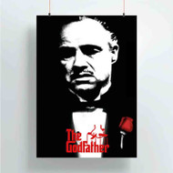 Onyourcases The Godfather Red Rose Best Custom Poster Silk Poster Wall Decor New Home Decoration Wall Art Satin Silky Decorative Wallpaper Personalized Wall Hanging 20x14 Inch 24x35 Inch Poster