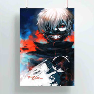 Onyourcases Tokyo Ghoul Arts Custom Poster Silk Poster Wall Decor New Home Decoration Wall Art Satin Silky Decorative Wallpaper Personalized Wall Hanging 20x14 Inch 24x35 Inch Poster