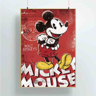 Onyourcases Walt Disney Mickey Mouse Custom Poster Silk Poster Wall Decor New Home Decoration Wall Art Satin Silky Decorative Wallpaper Personalized Wall Hanging 20x14 Inch 24x35 Inch Poster