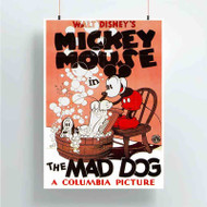Onyourcases Walt Disney Mickey Mouse The Mad Dog Custom Poster Silk Poster Wall Decor New Home Decoration Wall Art Satin Silky Decorative Wallpaper Personalized Wall Hanging 20x14 Inch 24x35 Inch Poster