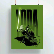 Onyourcases Yoda Star Wars Custom Poster Silk Poster Wall Decor New Home Decoration Wall Art Satin Silky Decorative Wallpaper Personalized Wall Hanging 20x14 Inch 24x35 Inch Poster