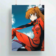 Onyourcases Asuka Langley Soryu Neon Genesis Evangelion Custom Poster Silk Poster Wall Decor Home Art Decoration Wall Art Satin Silky Decorative Wallpaper Personalized Wall Hanging 20x14 Inch 24x35 Inch Poster
