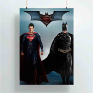 Onyourcases Batman and Superman Friendship Custom Poster Silk Poster Wall Decor Home Art Decoration Wall Art Satin Silky Decorative Wallpaper Personalized Wall Hanging 20x14 Inch 24x35 Inch Poster