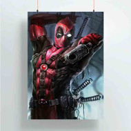 Onyourcases Deadpool Shoot Marvel Custom Poster Silk Poster Wall Decor Home Art Decoration Wall Art Satin Silky Decorative Wallpaper Personalized Wall Hanging 20x14 Inch 24x35 Inch Poster