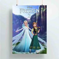 Onyourcases Disney Frozen 2 Custom Poster Silk Poster Wall Decor Home Art Decoration Wall Art Satin Silky Decorative Wallpaper Personalized Wall Hanging 20x14 Inch 24x35 Inch Poster