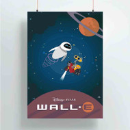Onyourcases Disney Wall E Custom Poster Silk Poster Wall Decor Home Art Decoration Wall Art Satin Silky Decorative Wallpaper Personalized Wall Hanging 20x14 Inch 24x35 Inch Poster
