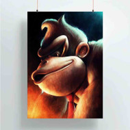 Onyourcases Donkey Kong Great Custom Poster Silk Poster Wall Decor Home Art Decoration Wall Art Satin Silky Decorative Wallpaper Personalized Wall Hanging 20x14 Inch 24x35 Inch Poster