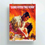 Onyourcases Gone With the Wind Great Custom Poster Silk Poster Wall Decor Home Art Decoration Wall Art Satin Silky Decorative Wallpaper Personalized Wall Hanging 20x14 Inch 24x35 Inch Poster