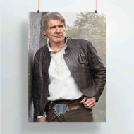 Onyourcases Han Solo Star Wars The Force Awakens Custom Poster Silk Poster Wall Decor Home Art Decoration Wall Art Satin Silky Decorative Wallpaper Personalized Wall Hanging 20x14 Inch 24x35 Inch Poster