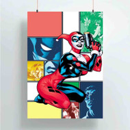 Onyourcases Harley Quinn DC Comics Great Custom Poster Silk Poster Wall Decor Home Art Decoration Wall Art Satin Silky Decorative Wallpaper Personalized Wall Hanging 20x14 Inch 24x35 Inch Poster