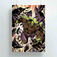 Onyourcases Hulk Marvel Custom Poster Silk Poster Wall Decor Home Art Decoration Wall Art Satin Silky Decorative Wallpaper Personalized Wall Hanging 20x14 Inch 24x35 Inch Poster