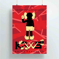 Onyourcases Kaws Custom Poster Silk Poster Wall Decor Home Art Decoration Wall Art Satin Silky Decorative Wallpaper Personalized Wall Hanging 20x14 Inch 24x35 Inch Poster