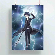 Onyourcases Kirito Sword Art Online Great Custom Poster Silk Poster Wall Decor Home Art Decoration Wall Art Satin Silky Decorative Wallpaper Personalized Wall Hanging 20x14 Inch 24x35 Inch Poster