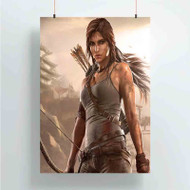 Onyourcases Lara Croft Tomb Raider Great Custom Poster Silk Poster Wall Decor Home Art Decoration Wall Art Satin Silky Decorative Wallpaper Personalized Wall Hanging 20x14 Inch 24x35 Inch Poster