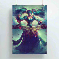 Onyourcases League of Legends Sona Great Custom Poster Silk Poster Wall Decor Home Art Decoration Wall Art Satin Silky Decorative Wallpaper Personalized Wall Hanging 20x14 Inch 24x35 Inch Poster